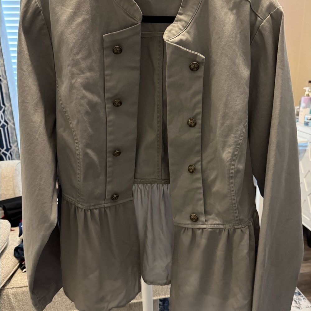 Torrid Military Jacket in Gray